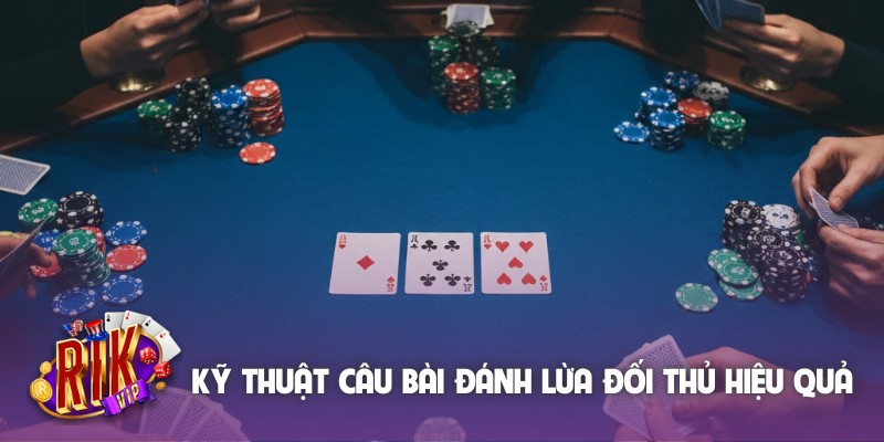 Kỹ thuật câu bài đánh lừa đối thủ hiệu quả